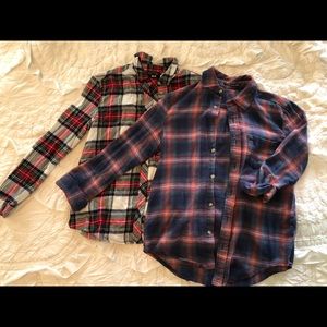 UO and Brandy Plaid Buttondown Bundle (S)